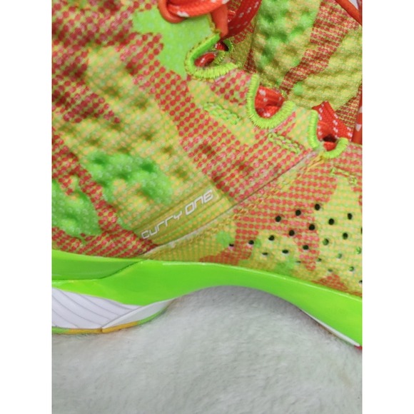 Under Armour Curry One 1 Sweet Then Sour Basketball Shoes‎ Lime Orange Mens main image 11